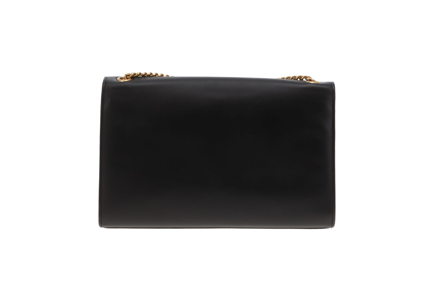 Saint Laurent Kate Tassel Chain Bag In Black Smooth Leather