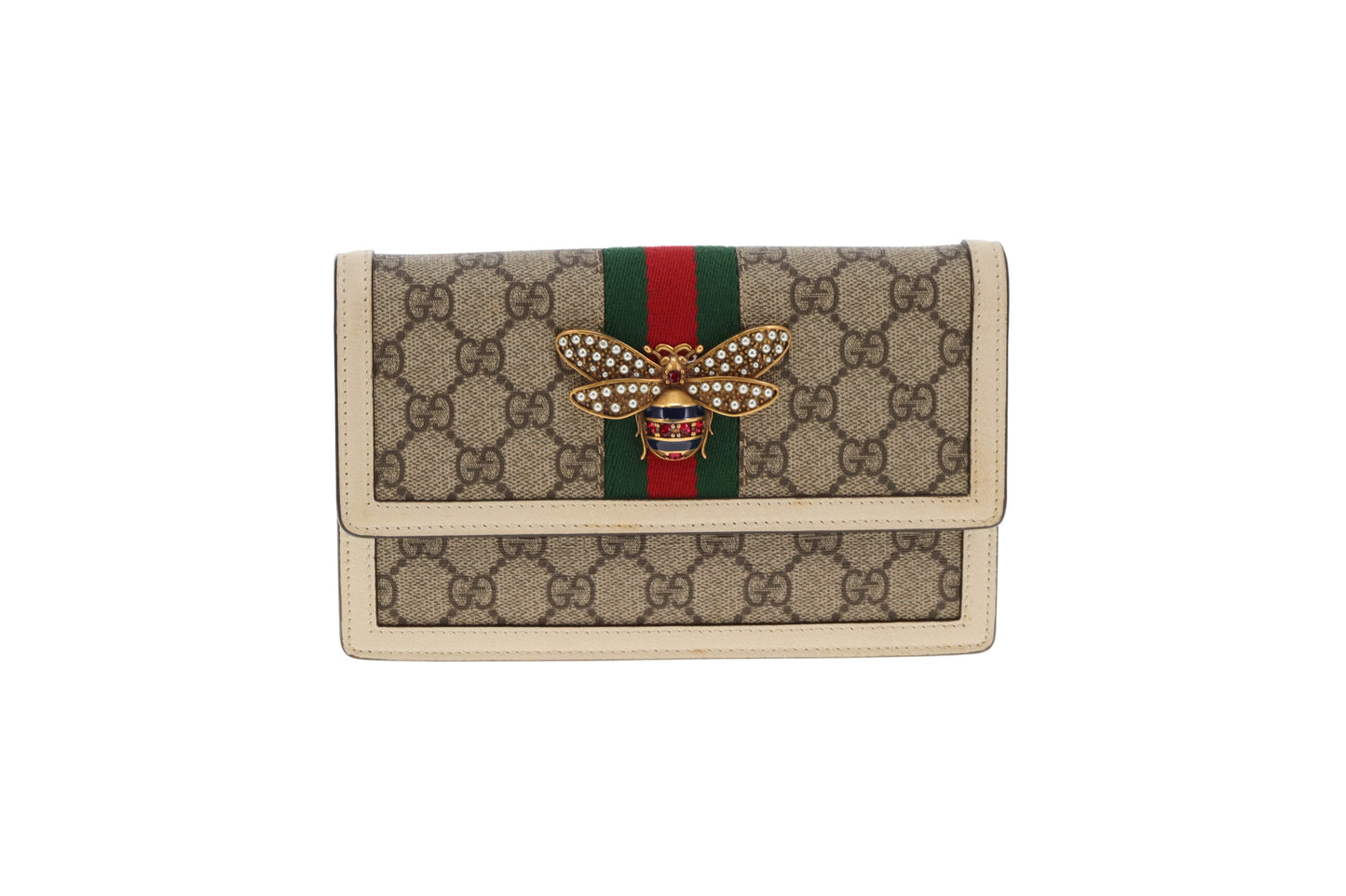 Gucci Queen Margaret Wallet On Chain GG Supreme