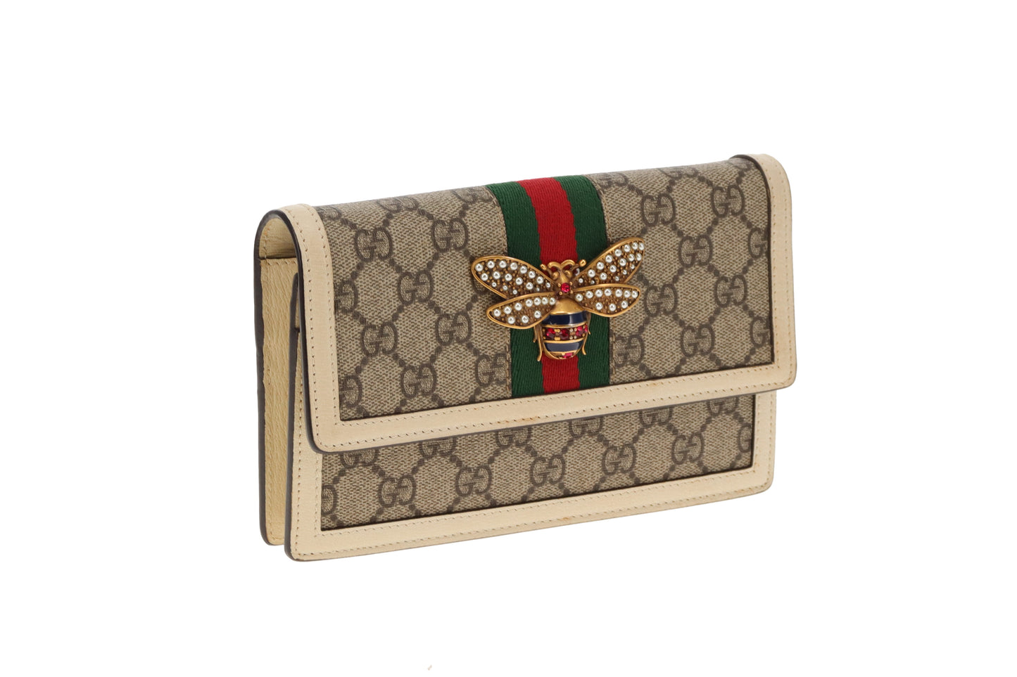 Gucci Queen Margaret Wallet On Chain GG Supreme