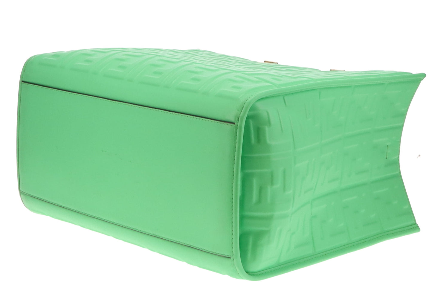 Fendi Edamame Green FF Leather Sunshine Tote