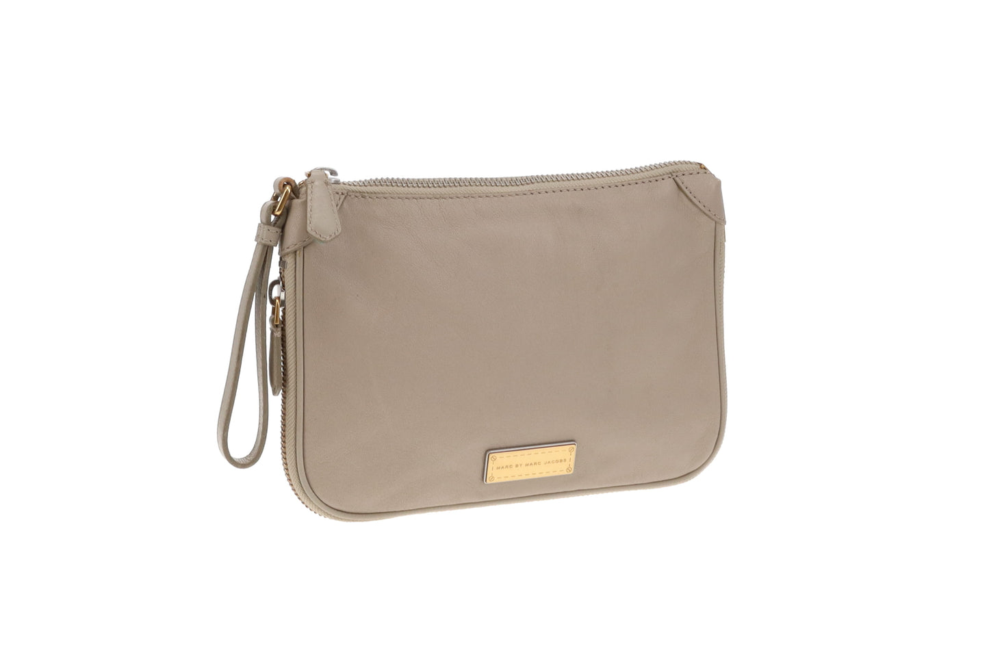 Marc By Marc Jacobs Washed Up Zip Clutch Uniform Taupe