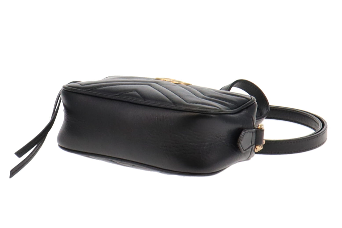 Gucci Black Quilted Leather Marmont Mini Camera Bag