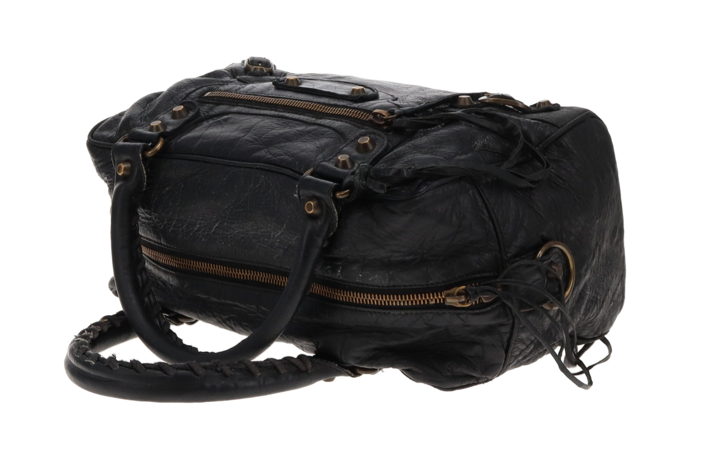 Balenciaga Black Nappa Leather Box Bag
