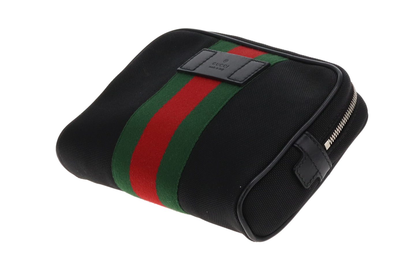 Gucci Black Canvas Ophidia Waist Bag