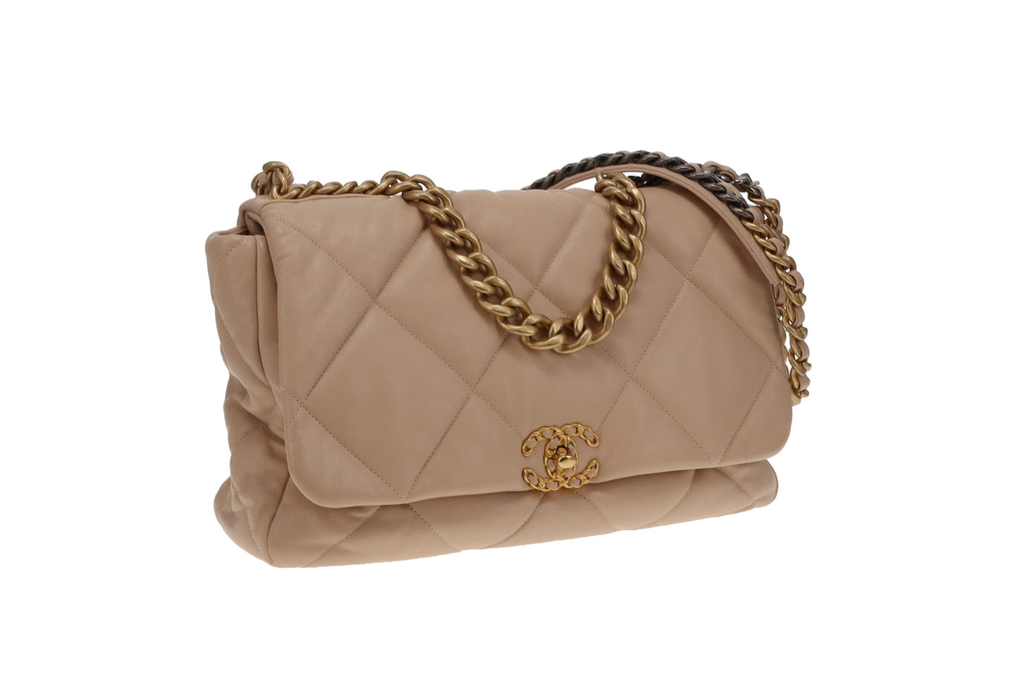 Chanel Beige Maxi Chanel 19 Bag 2019