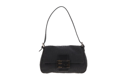 Fendi Mini Mamma Baguette Black Zucchino