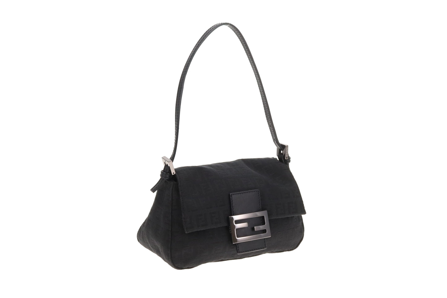 Fendi Mini Mamma Baguette Black Zucchino