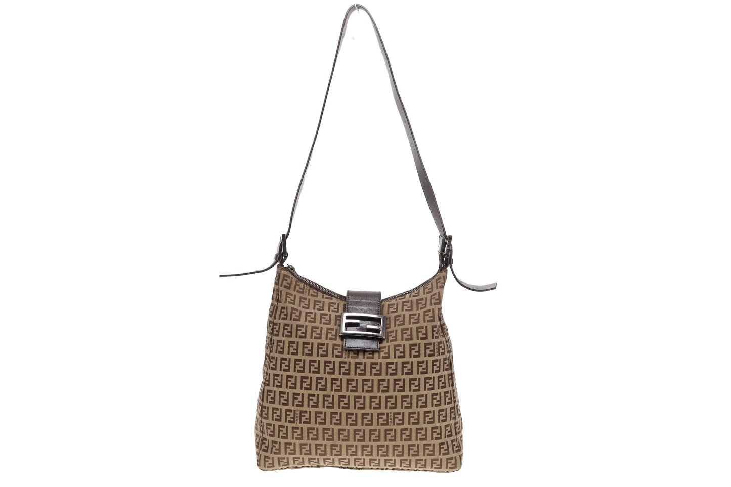 Fendi Messenger Beige/Brown Zucchino