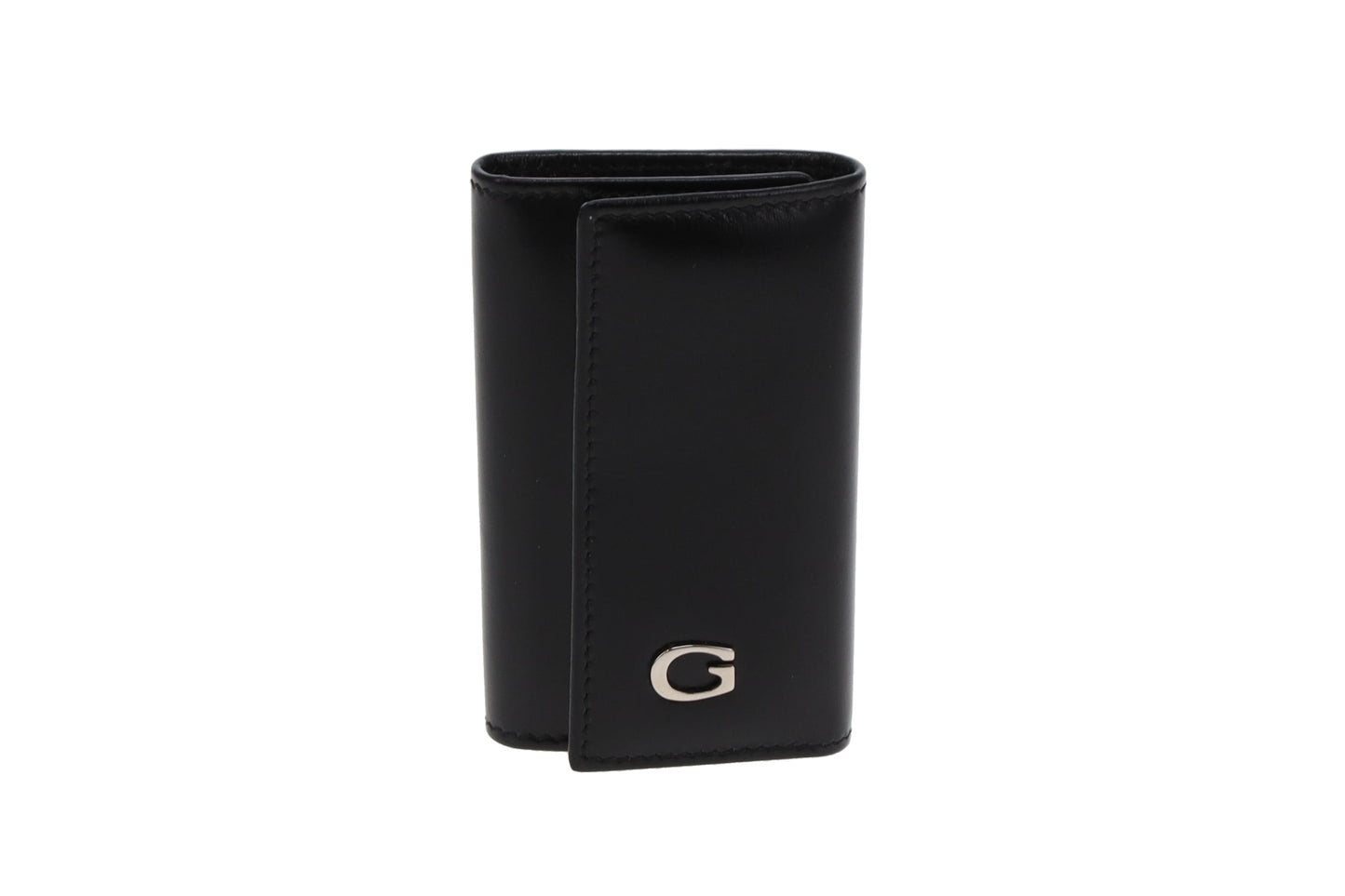Gucci 6 Key Holder Black Leather SHW