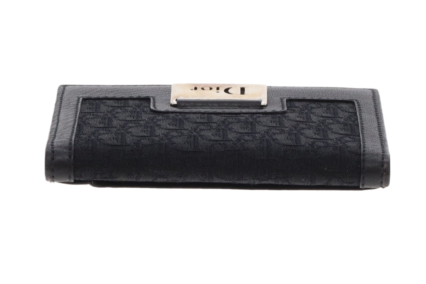 Dior Flap Card Holder Black Oblique