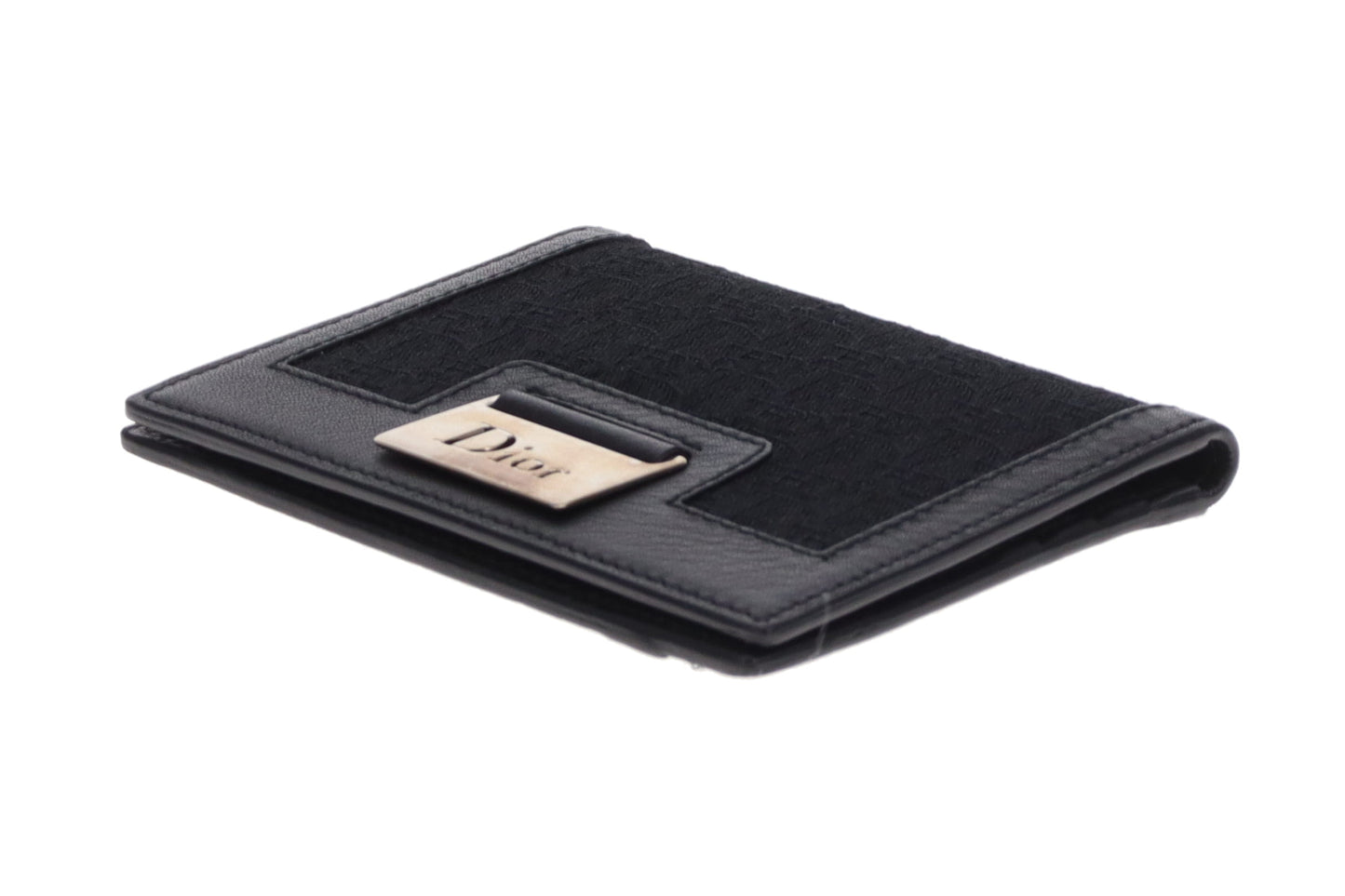 Dior Flap Card Holder Black Oblique