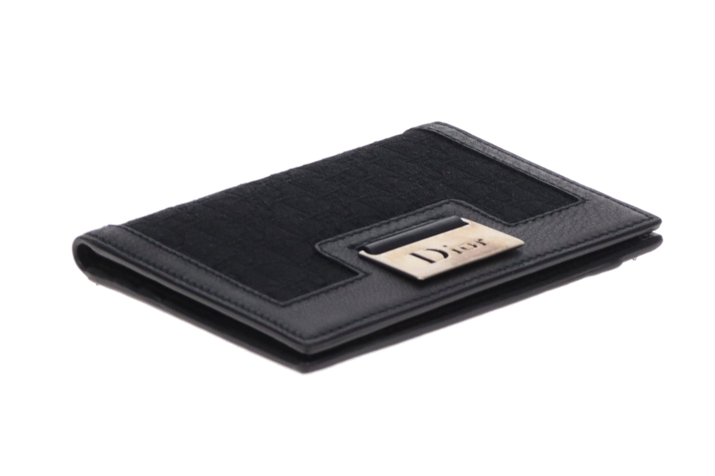 Dior Flap Card Holder Black Oblique