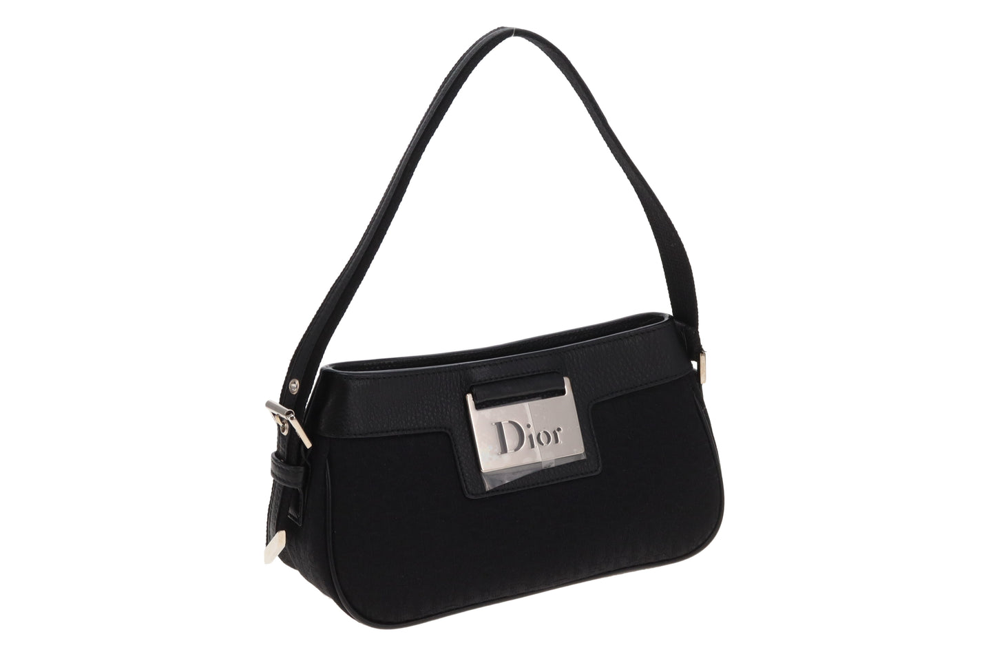 Dior Street Chic Shoulder Bag Black Oblique 2005