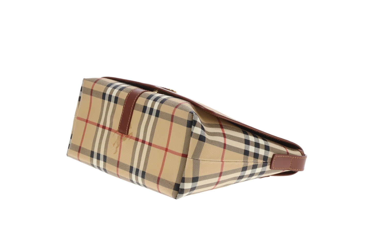 Burberry Flap Messenger Check Canvas
