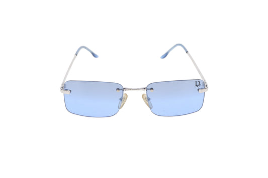 Dior Dragoon Blue Square Lens Vintage Sunglasses