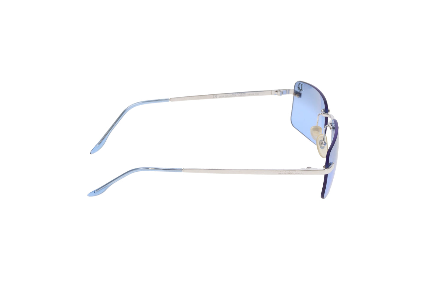 Dior Dragoon Blue Square Lens Vintage Sunglasses