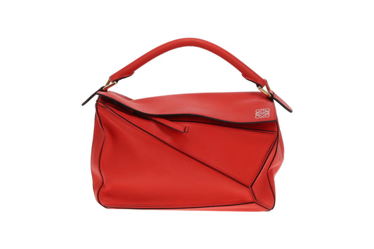 Loewe Puzzle Bag Red Medium