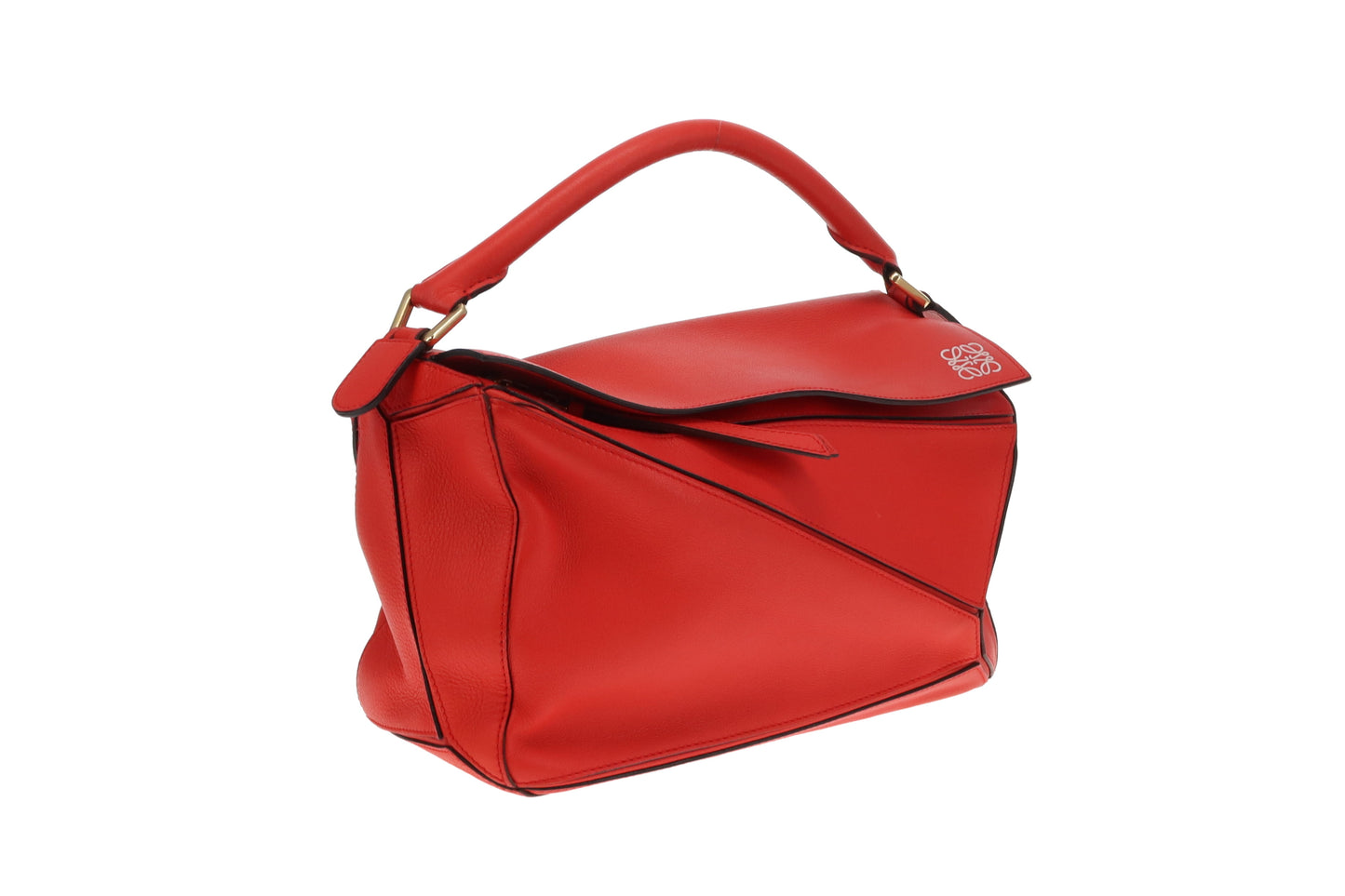 Loewe Puzzle Bag Red Medium