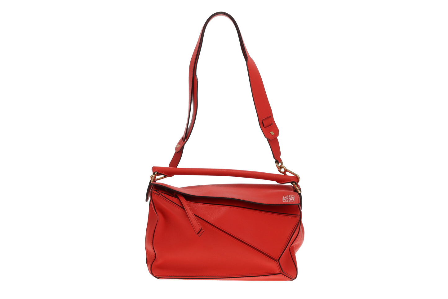 Loewe Puzzle Bag Red Medium