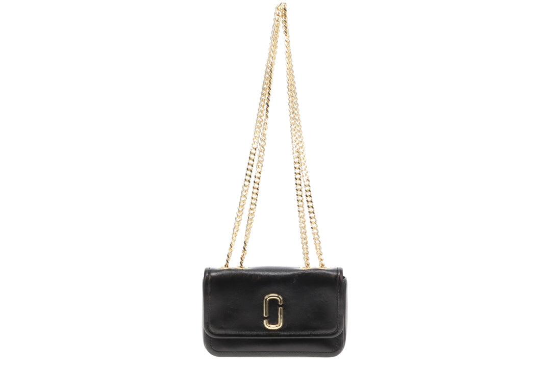 Marc Jacobs The Glam Shot Mini Bag Black GHW
