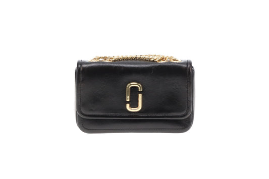 Marc Jacobs The Glam Shot Mini Bag Black GHW