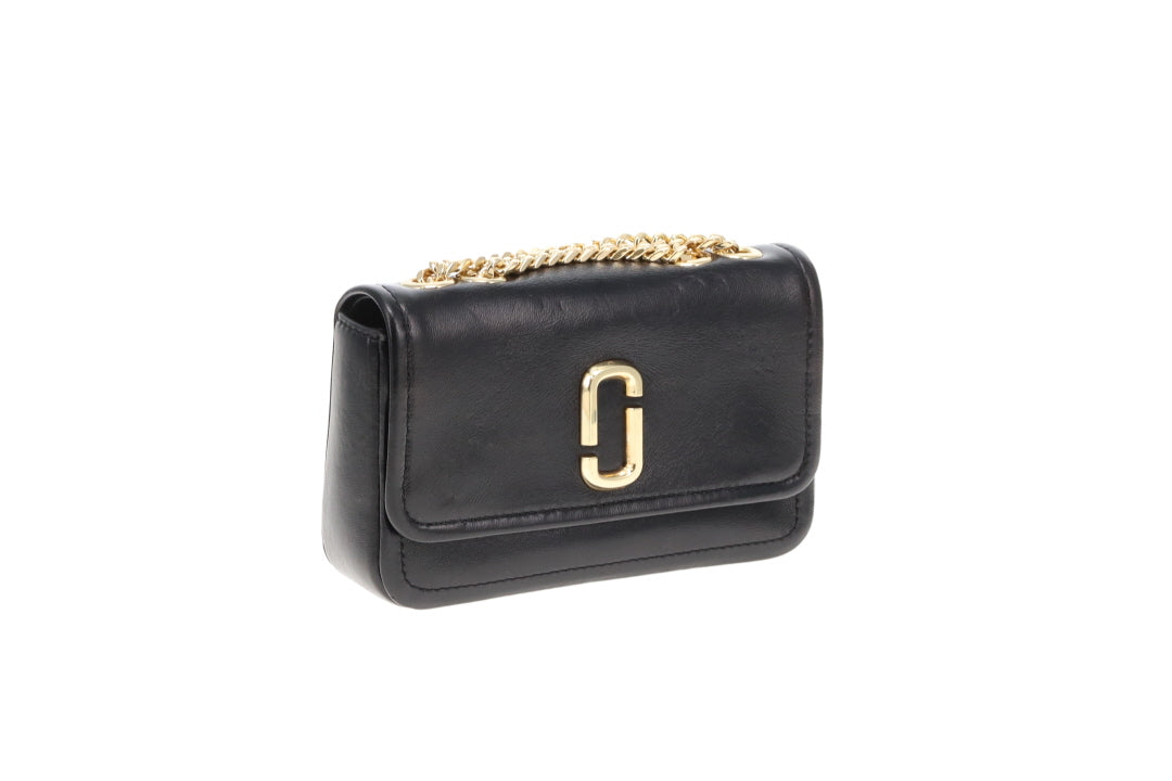 Marc Jacobs The Glam Shot Mini Bag Black GHW