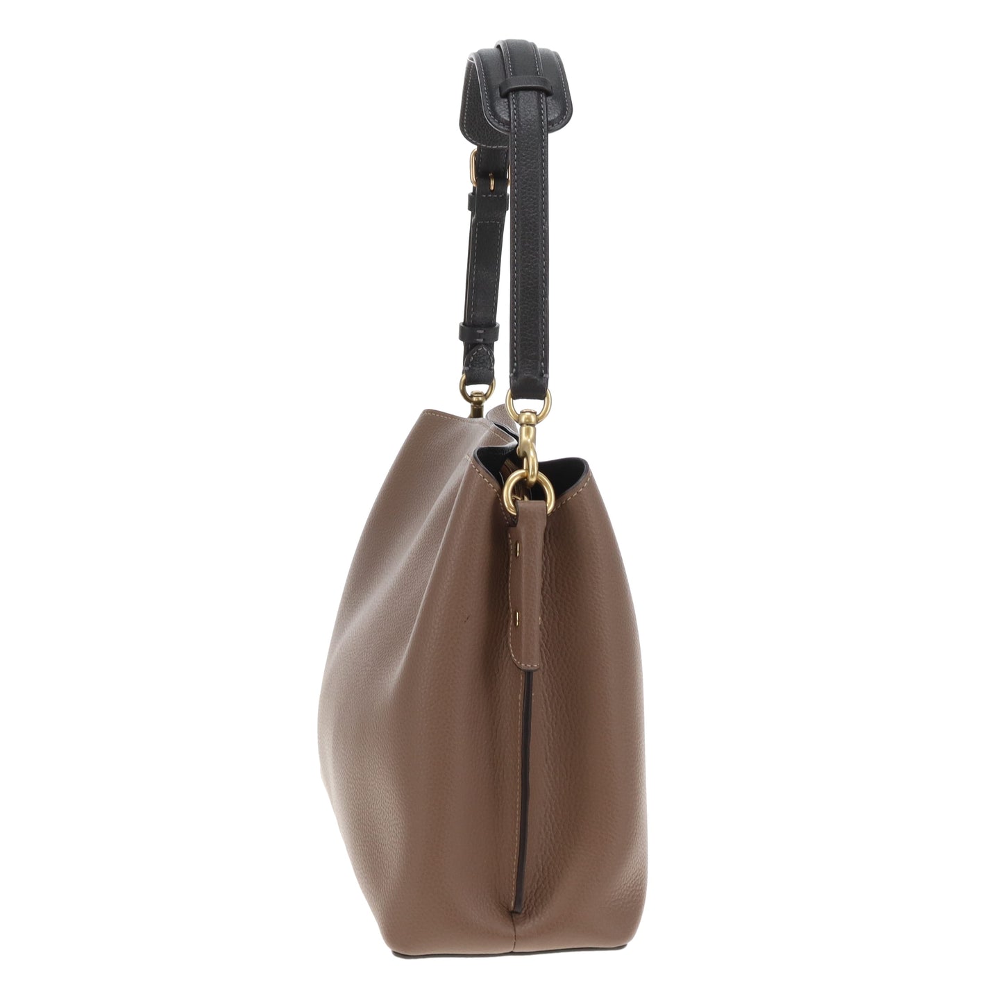 Coach Willow Shoulder Bag Taupe and Black