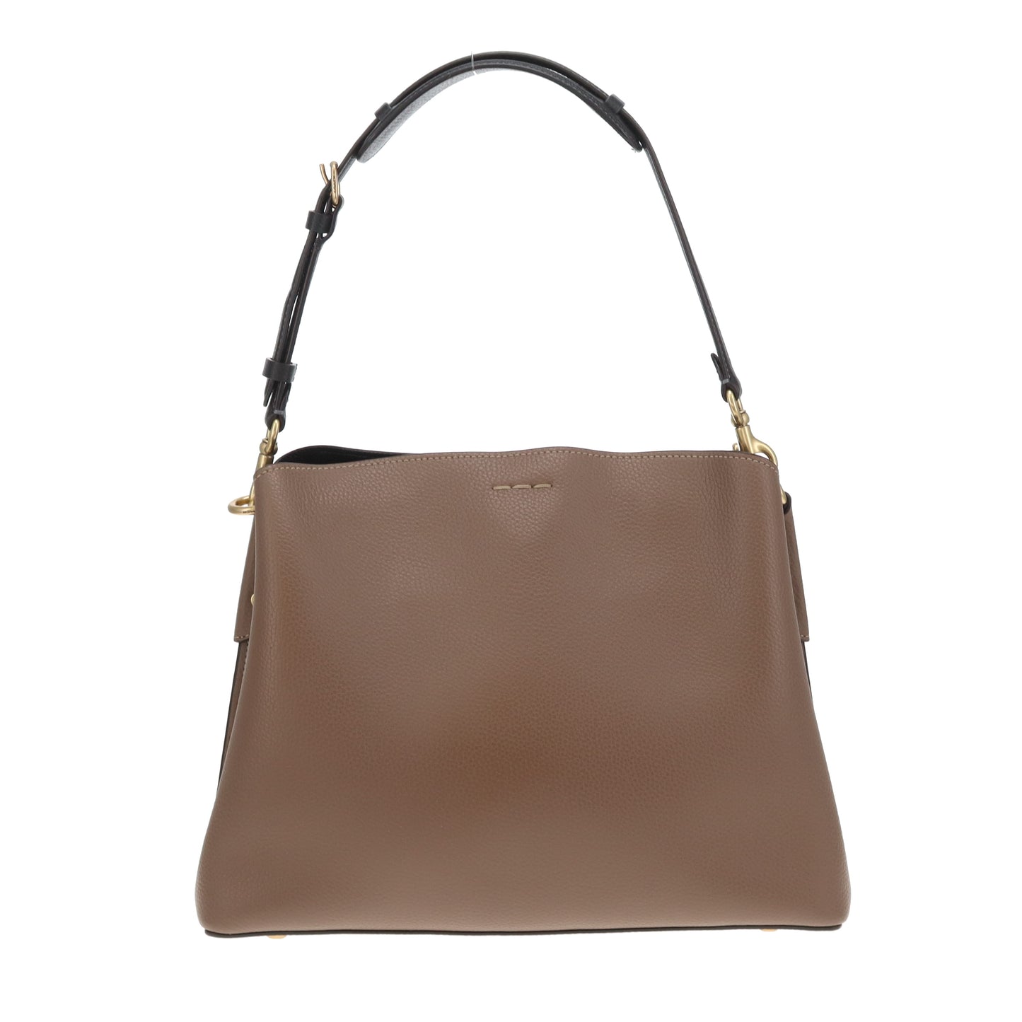 Coach Willow Shoulder Bag Taupe and Black