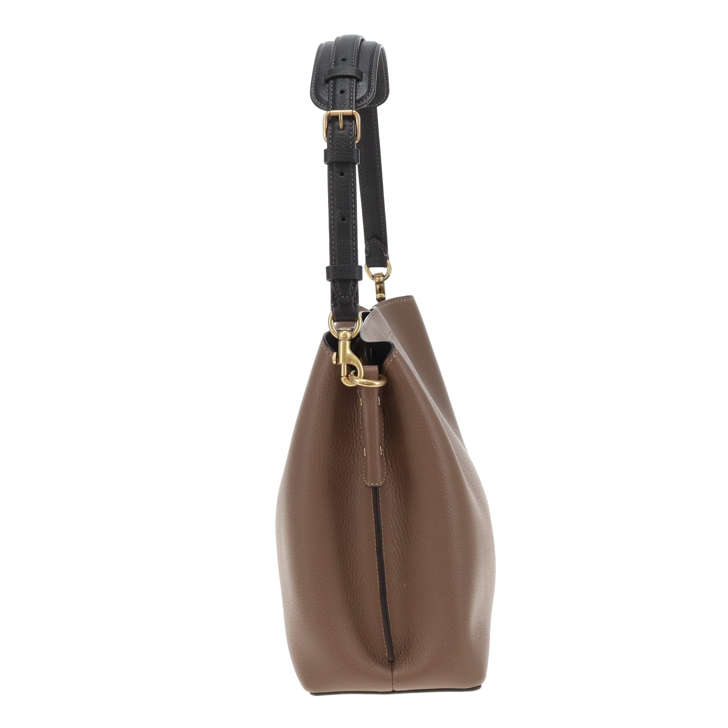 Coach Willow Shoulder Bag Taupe and Black