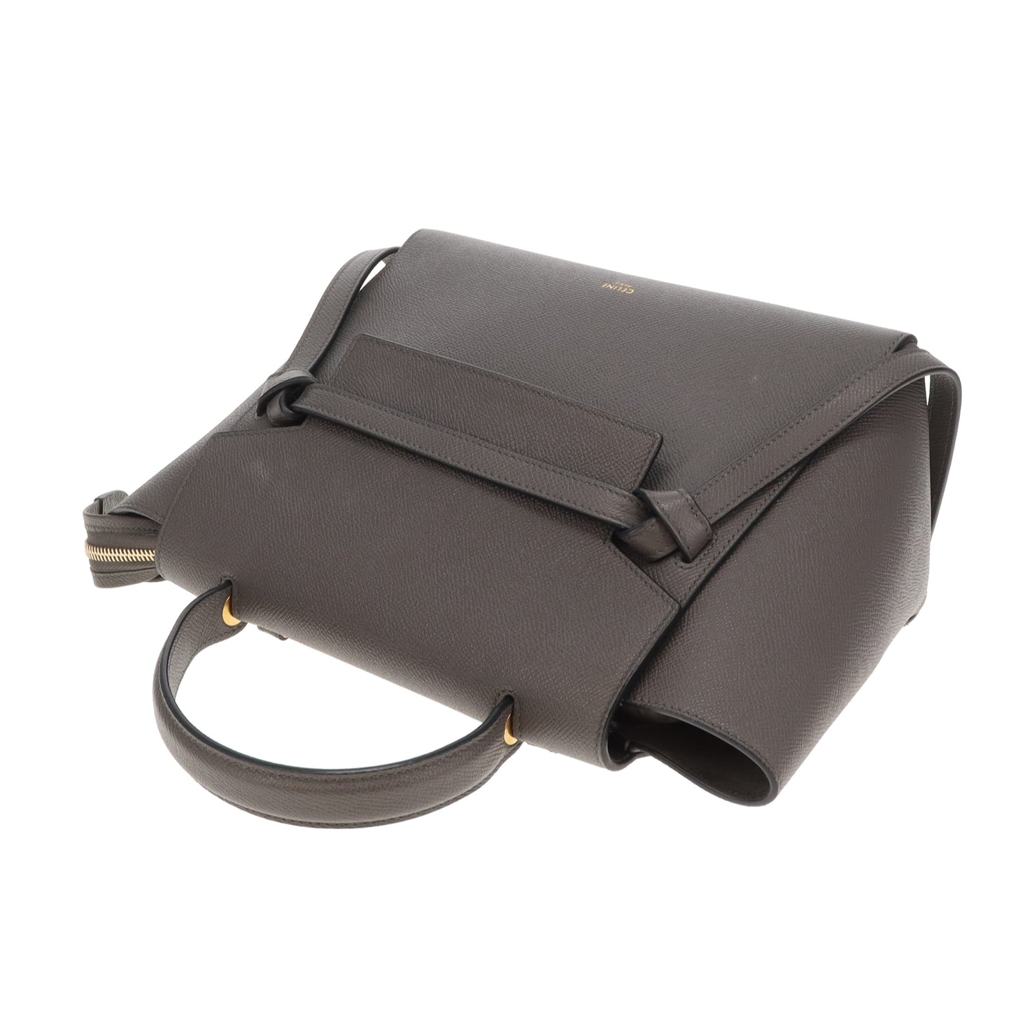 Celine Belt Bag Micro Grey Grained Leather
