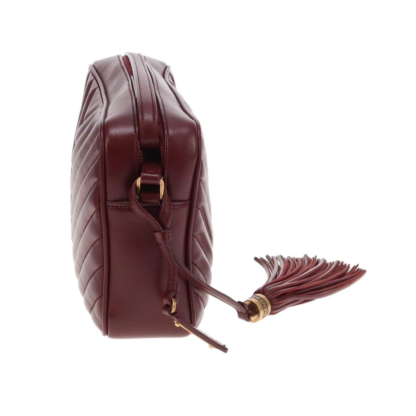 Saint Laurent Lou Camera Burgundy Chevron GHW 2019