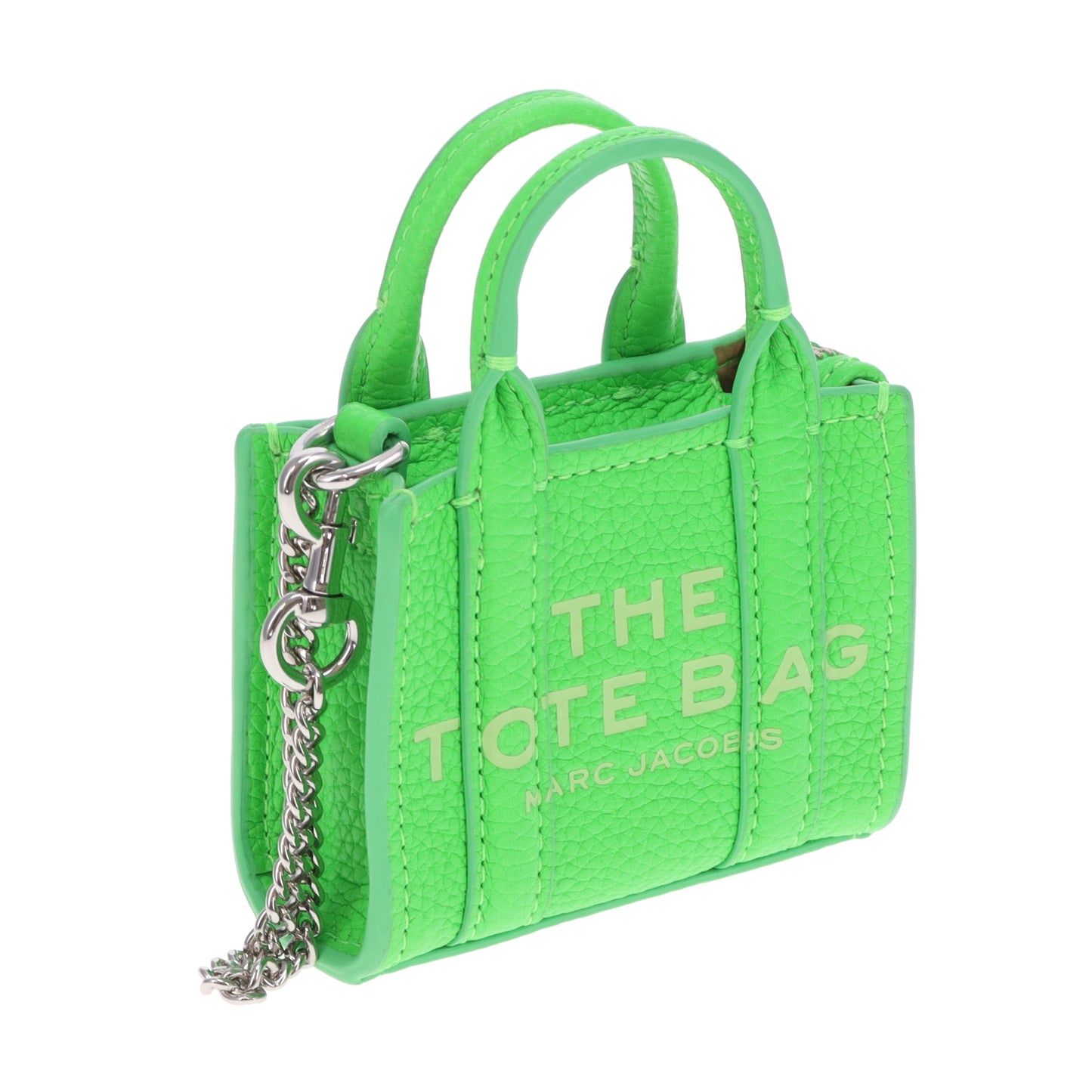 Marc Jacobs The Nano Tote Bag Charm Neon Green