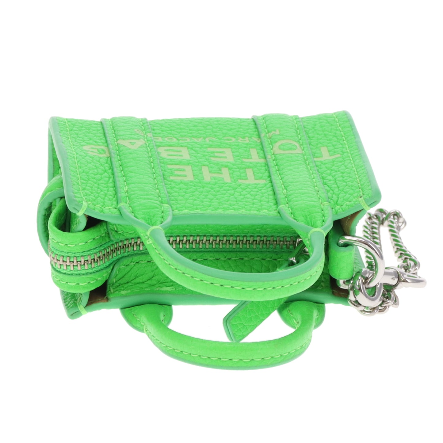 Marc Jacobs The Nano Tote Bag Charm Neon Green
