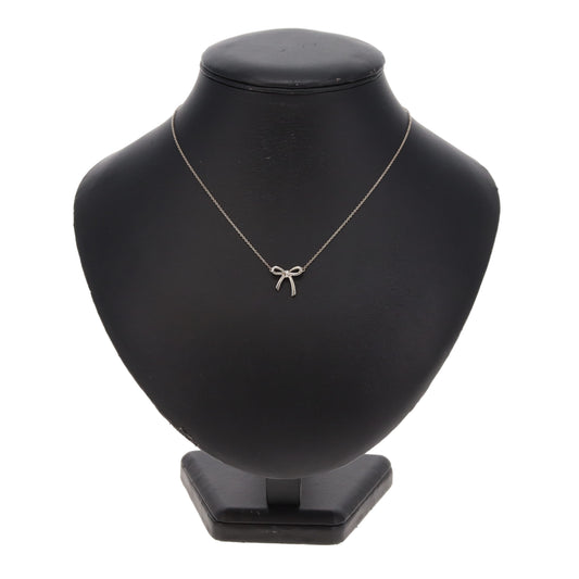 Tiffany & Co Bow Necklace Sterling Silver 925