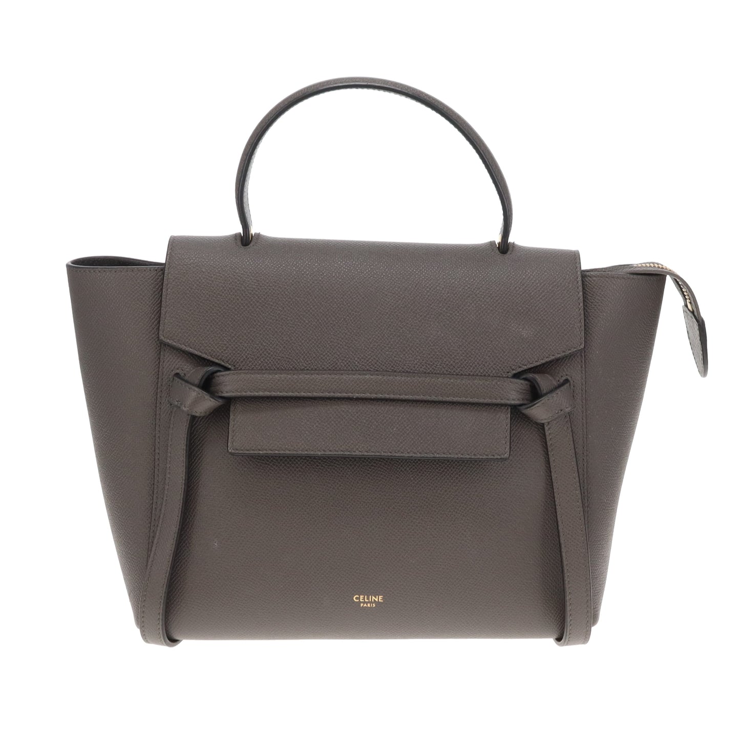 Celine Belt Bag Micro Grey Grained Leather