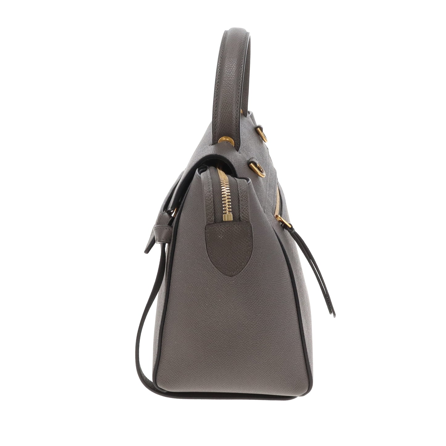 Celine Belt Bag Micro Grey Grained Leather