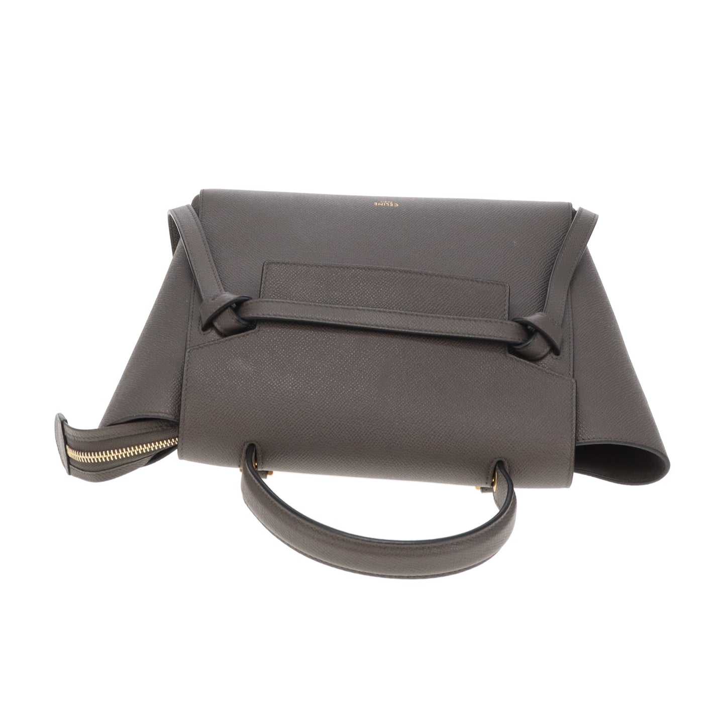 Celine Belt Bag Micro Grey Grained Leather