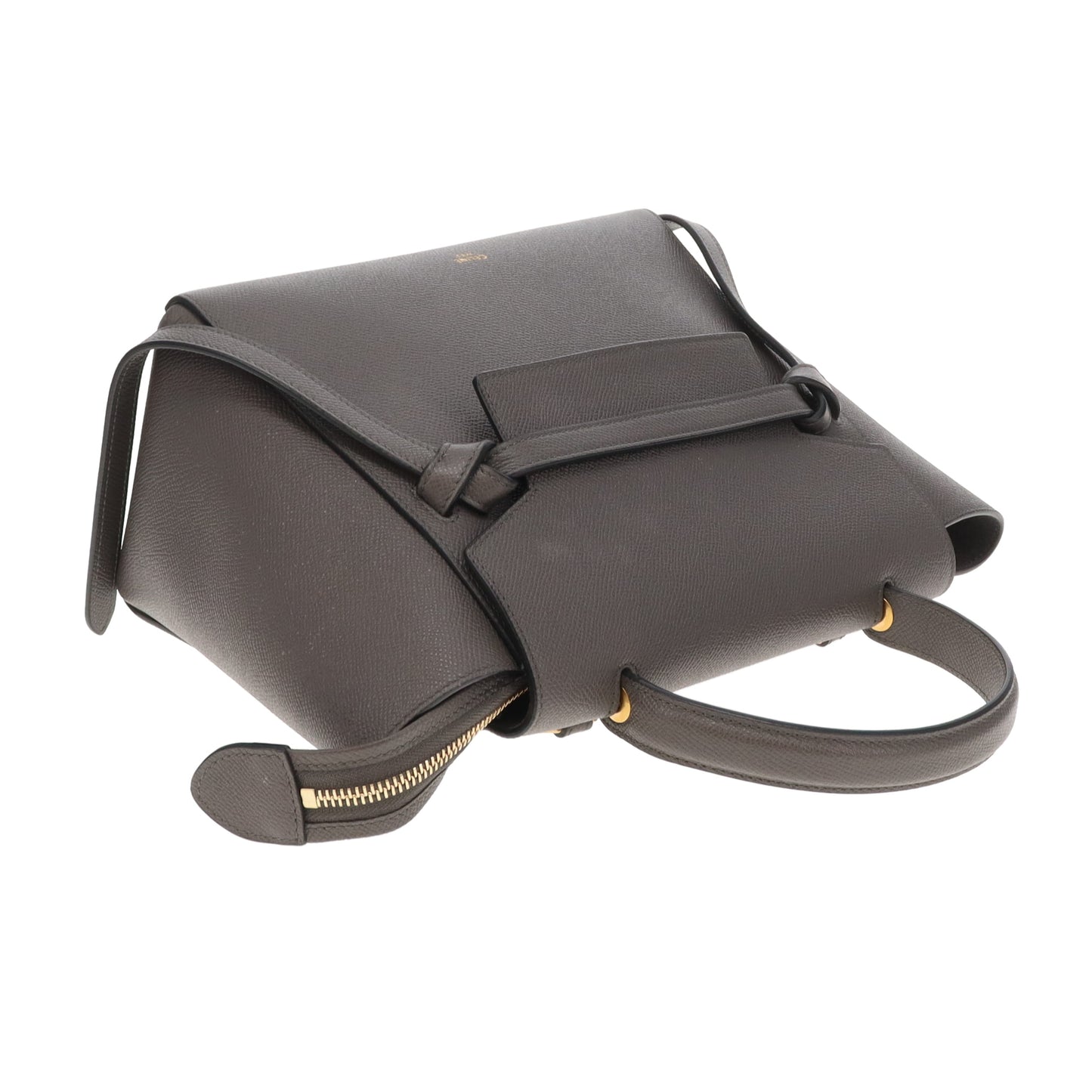 Celine Belt Bag Micro Grey Grained Leather