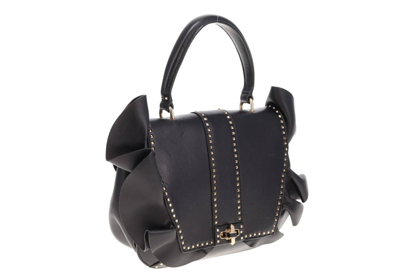 Valentino One Handle Rockstud Ruffle