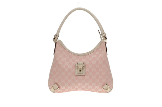 Gucci Abbey D Ring Pink GG Canvas