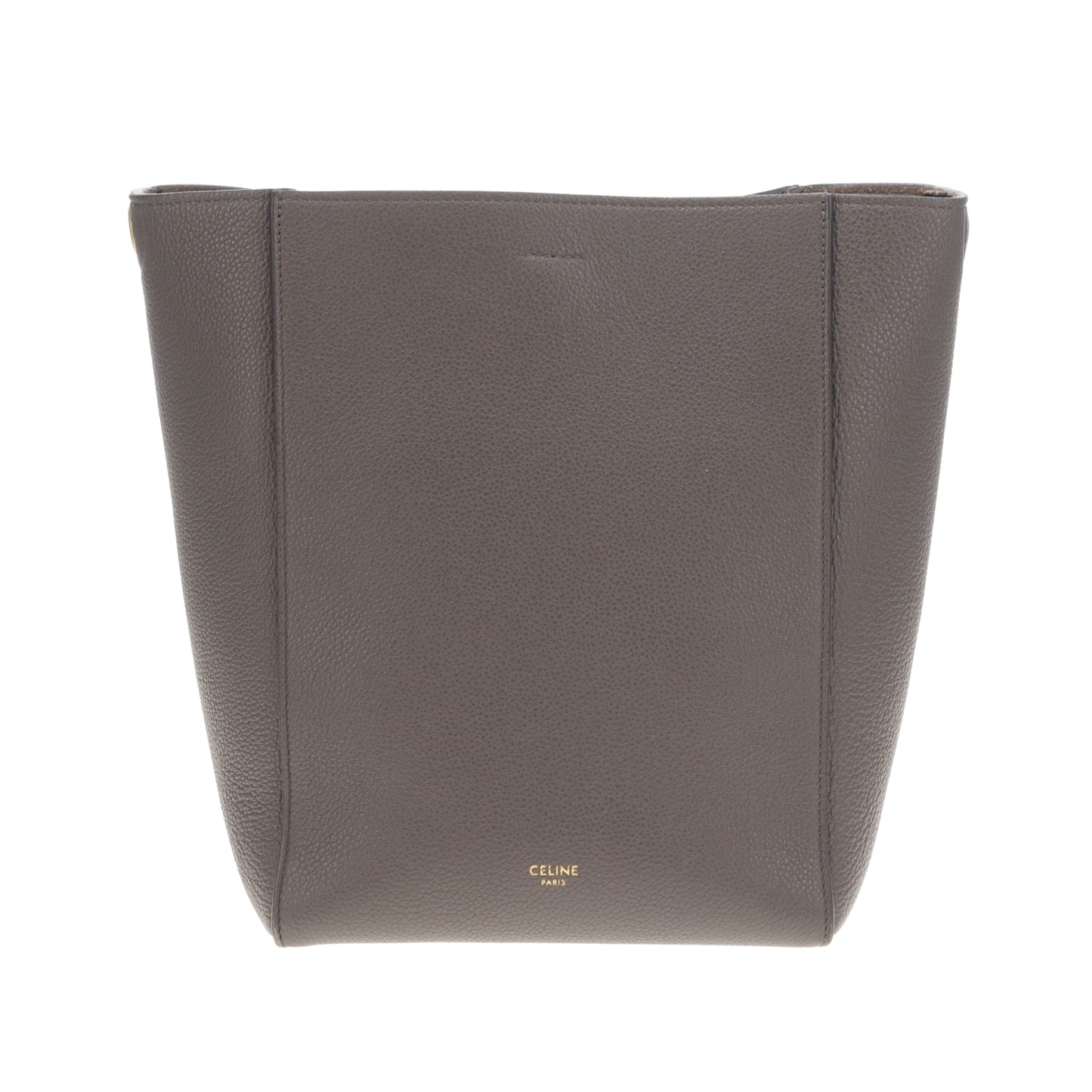 Celine Sangle Bucket Bag Small Taupe Leather