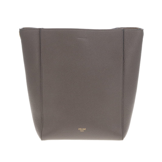 Celine Sangle Bucket Bag Small Taupe Leather