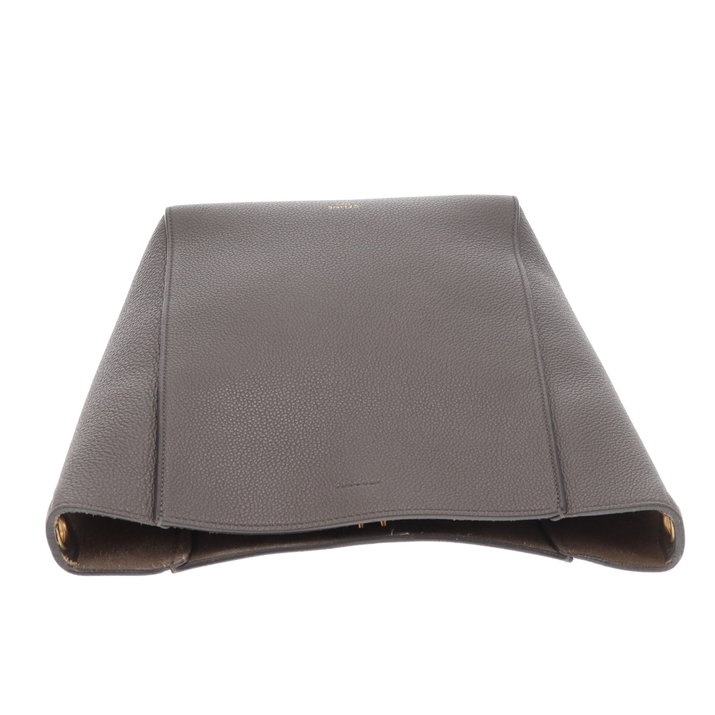 Celine Sangle Bucket Bag Small Taupe Leather