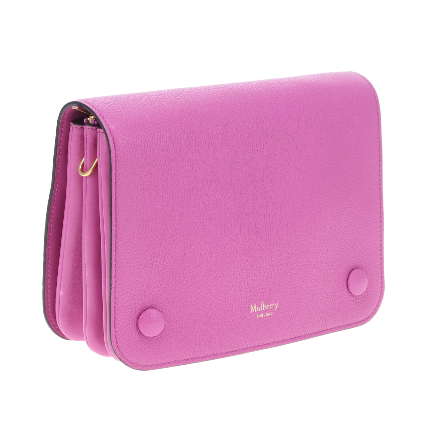 Mulberry Clifton Orchid Small Classic Grain GHW