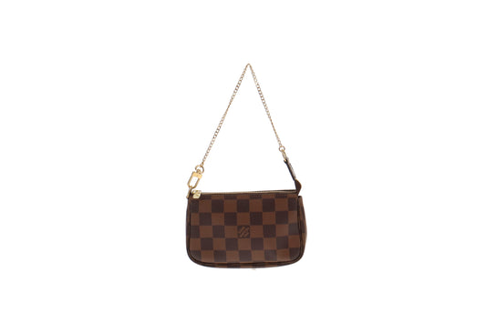 Louis Vuitton Damier Ebene Mini Pochette Accessories SF4252