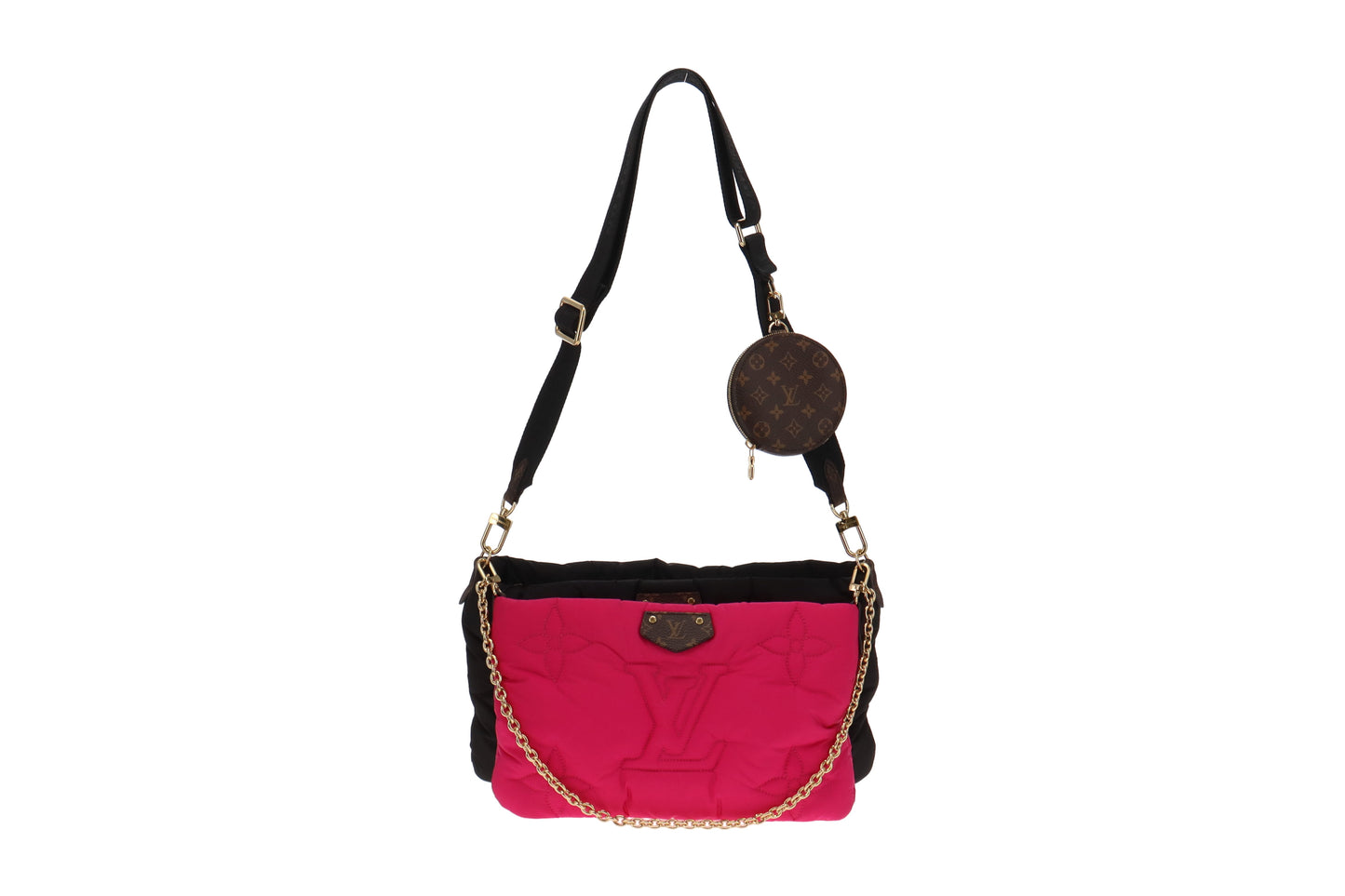 Louis Vuitton Black & Pink ECONYL Maxi Multi Pochette Accessoires