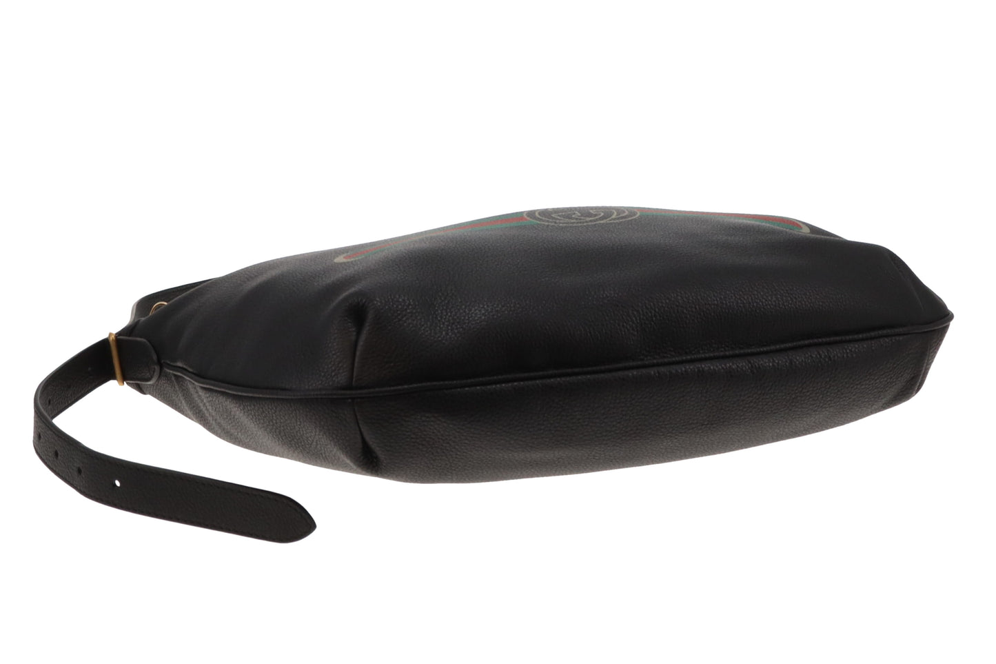 Gucci Half Moon East West Logo Hobo Black