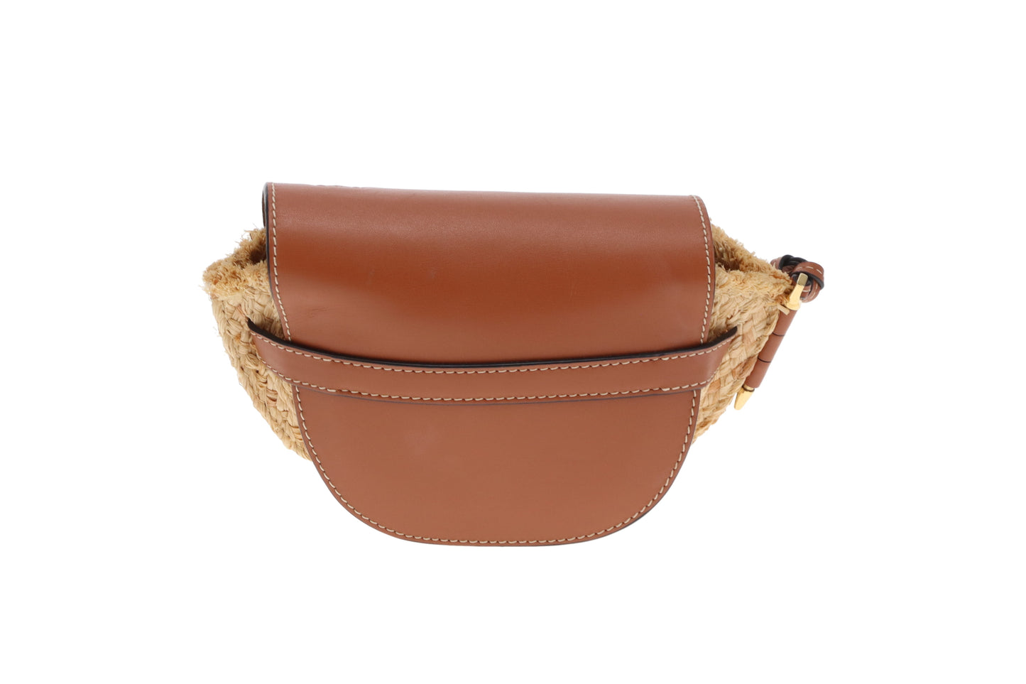 Loewe Small Gate Bag Raffia & Calfskin