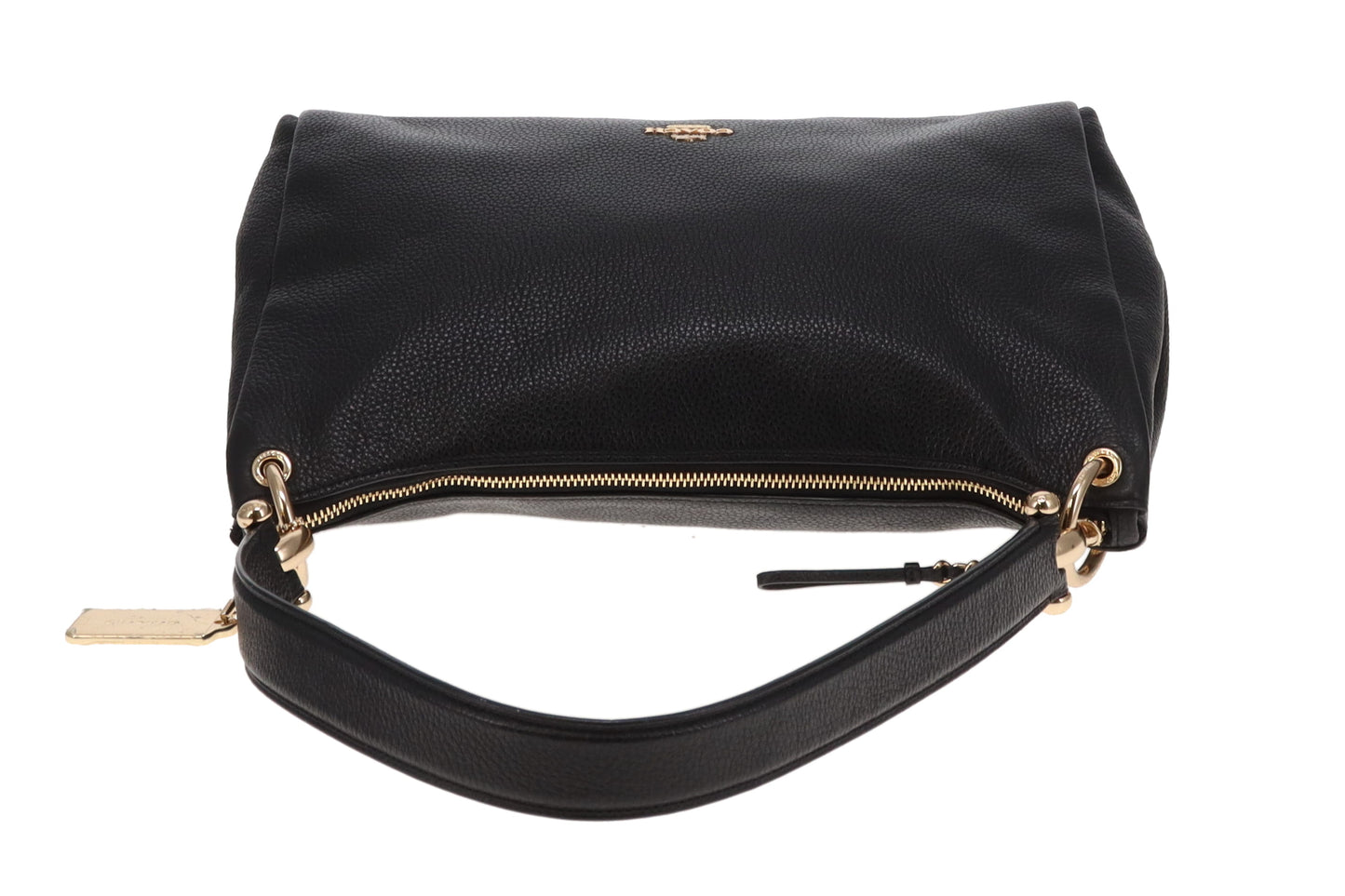 Coach Mia Shoulder Bag In Black Grained Leather