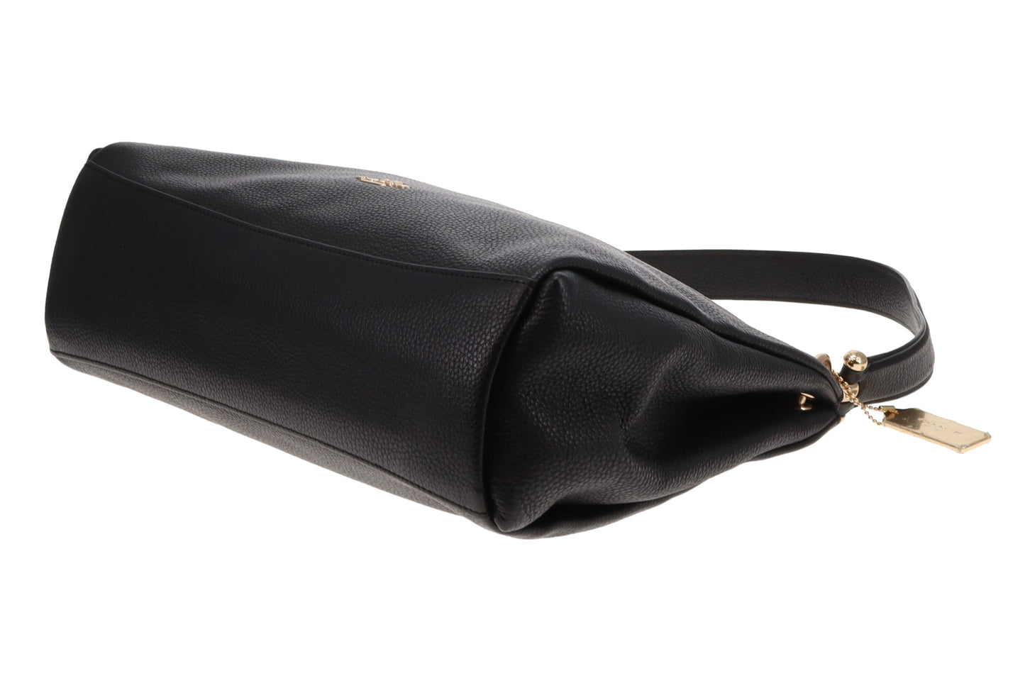 Coach Mia Shoulder Bag In Black Grained Leather